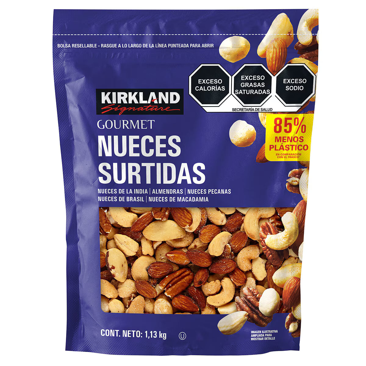 Nueces surtidas 1.13 kg kirkland