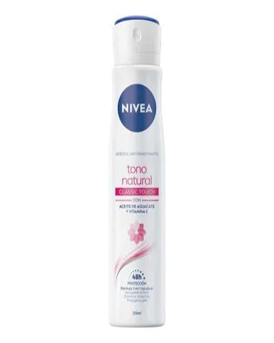 3x215 ahorra$10- Nivea Aerosol Tono Natural Classic Touch 250ml