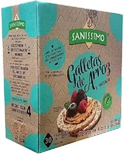 Sanissimo Galletas de Arroz y Quinoa 360 g