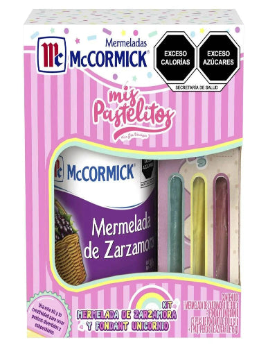 Kit Mermelada Zarzamora 980grs + Fondant Unicornico 3/100grs