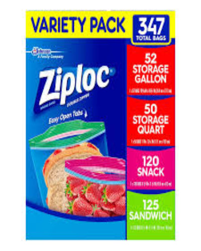 Bolsas Ziploc varias 347pzas