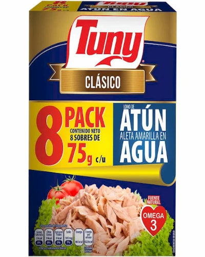 Caja Atun Tuny en Agua 8/75grs