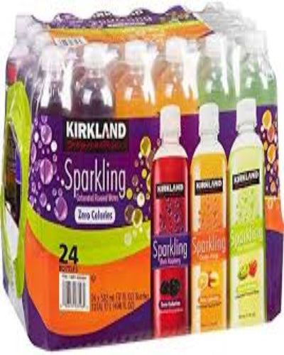 Caja Bebida Sparkling Agua Carbonatada (8 frambuesa, 8 naranja y mango, 8 kiwi fresa)