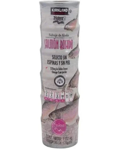 Caja Salmon rosado 6/170grs