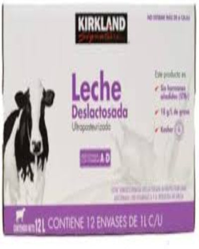 Kirkland Leche Deslactosada 12 pzas