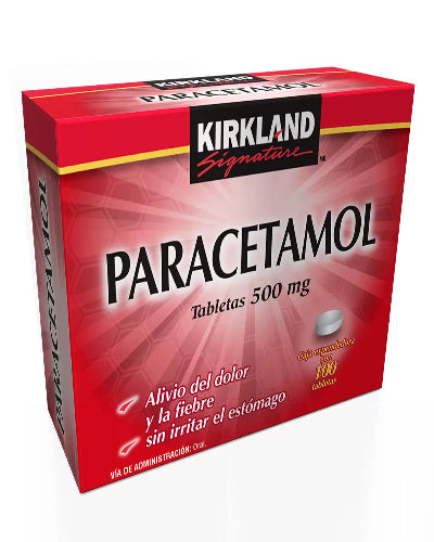 Paracetamol 500 mg 100 Tabletas Kirkland Signature