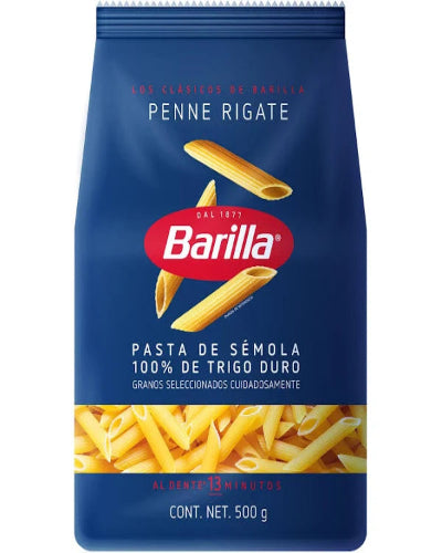 Pasta Barilla Penne Rigate 500grs