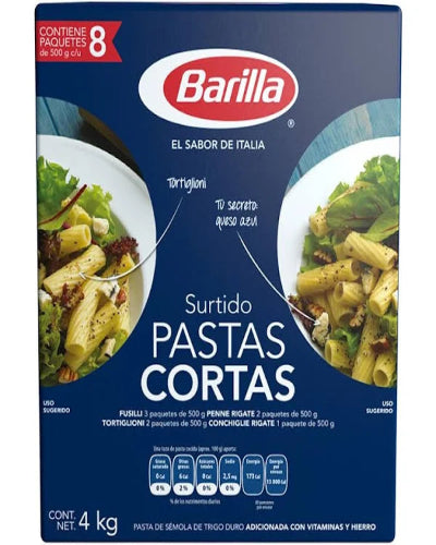 Pasta barilla 8pack 500grs (4kg neto)