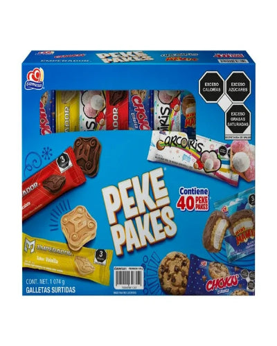 Galletas Gamesa Peke Pakes Surtidas 40 pzas