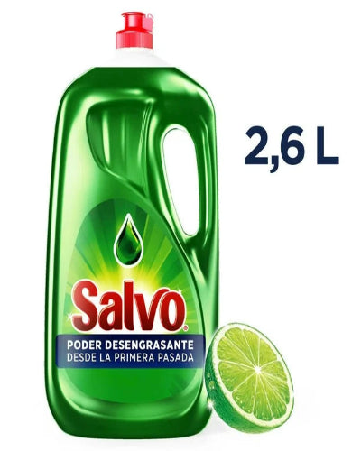 Lavatrastes Líquido Salvo Total Limón 2.6 l