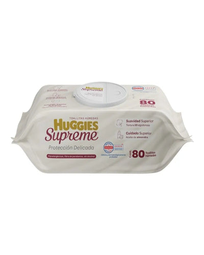 3x120-ahorra $15-Toallitas Húmedas Huggies Supreme 80 pzas c/u