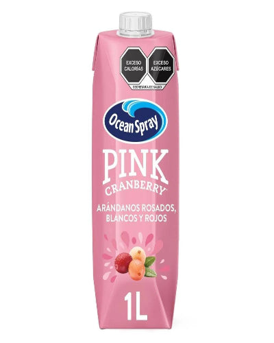 Bebida Pink Cranberry de arandanos rosados, blancos y rojos Ocean Spray 1 L