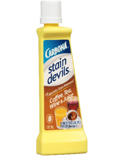 Carbona Stain Devils 1,7 oz. Eliminador de manchas de café, té, vino y jugo de Fórmula 8