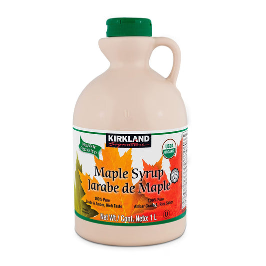 C-KS(low) Jarabe de Maple 1L Kirkland signature maple syrup usda organic 100% ambar grado a rico sabor canada
