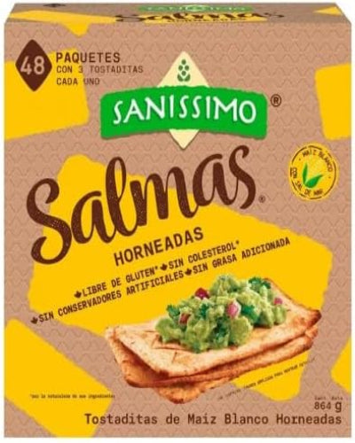 Tostadas Sanissimo Salmas 48 pzas de 18 g c/u