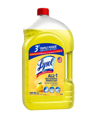Lysol Triple Poder Desinfectante Multiusos con Aroma Cítricos 6 l