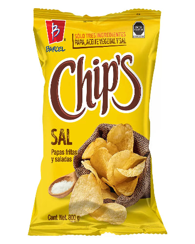 Chips Naturales Con Sal de Mar 800grs