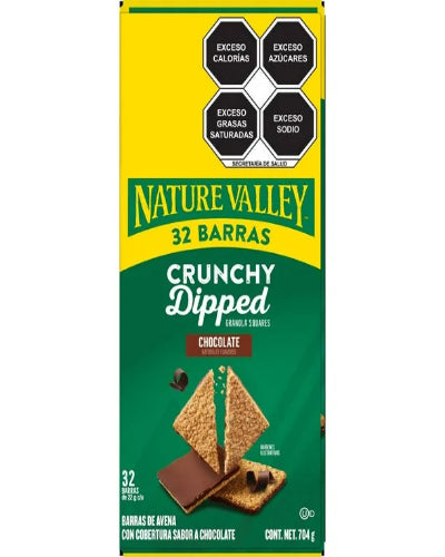 Barras de Avena Nature Valley Crunchy Dipped 32 pzas de 22 g c/u