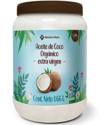 Aceite de Coco Member's Mark Cococare Extra Virgen Orgánico 1.66 l