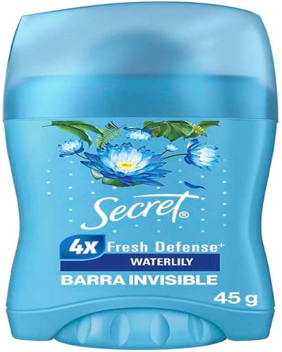 Anti Transpirante barra invisible Secret Waterlily 45grs