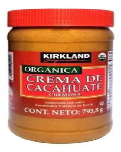 C-KS(low) Crema de Cacahuate 793.8g Kirkland signature orgánica