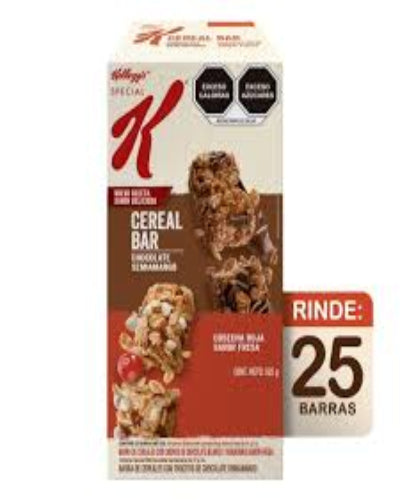 Caja Cereal Bar Special K Frutos Rojos + Chocolate 25/21grs