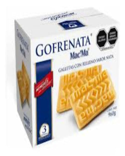 Caja Galletas Macma (14 abanicos, 14 Nata) 882grs neto