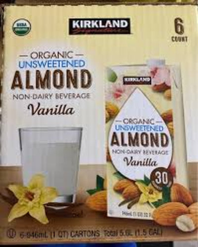 Caja Leche Almendras con Vainilla 6/946ml