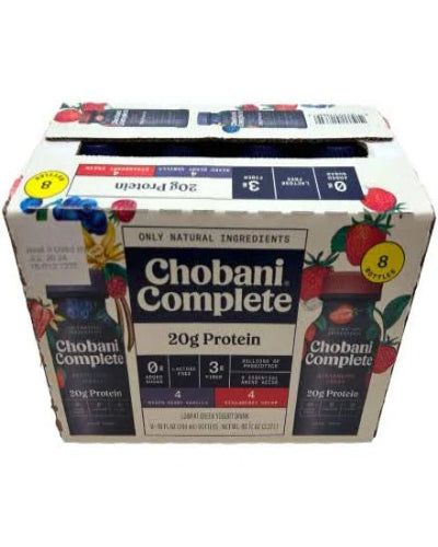 Caja Yogurt Chobani Bebible con Proteina 8/296ml c/u