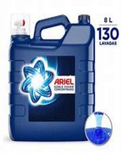 Detergente Líquido Concentrado Ariel Doble Poder 8 L