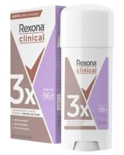 Desodorante AntiTranspirante en barra Rexona Clinical Extra Dry 46grs