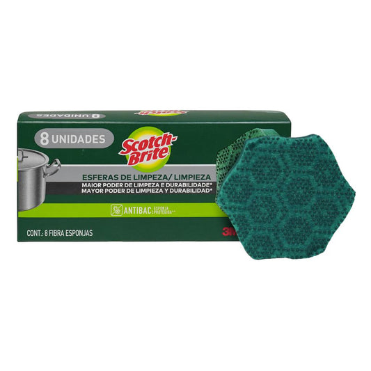 Esferas de Limpieza 8 Esponjas Scotch Brite