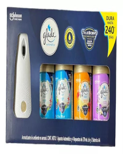 Glade Automatico 1 aparato + 4 respuestos 270ml