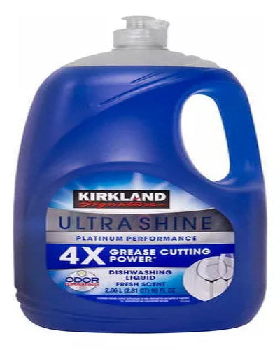 Jabon Lavatraste Liquido UltraShine Kirkland 2.66L
