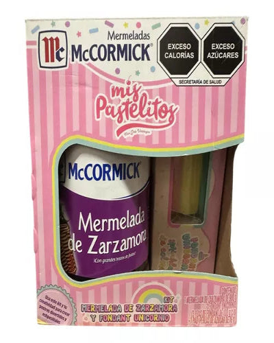 Kit Mermelada Zarzamora 980grs + Fondant Unicornico 3/100grs