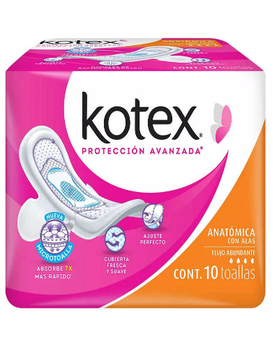 Kotex Anatomica 10 TOALLAS