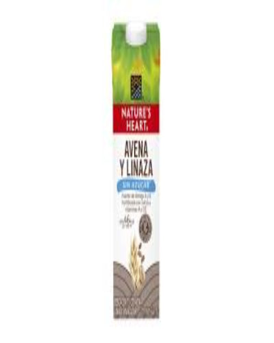 Leche de Avena y Linaza sin azùcar 946 ml (Nature Heart)