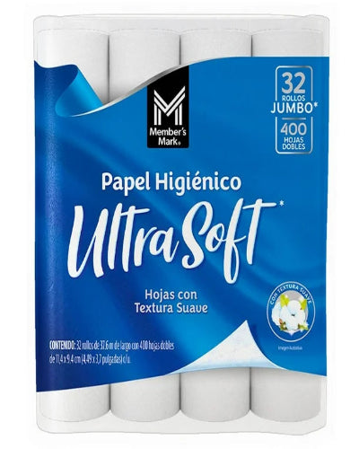 Papel Higiénico Members Mark Ultra Soft 32 rollos