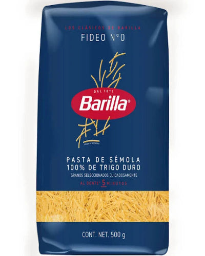 Pasta Barilla Fideo No.0 de 500 g