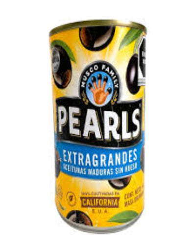 Pearls Aceitunas Negras Extra Grandes 442grs