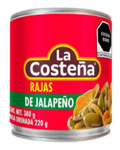 Rajas de Jalapeño 380grs