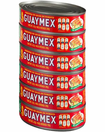 Sardinas Guaymex 260grs-6x222 ahorra $12