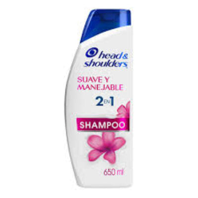 Shampoo Head and Shoulders Suave y Manejable 650ml
