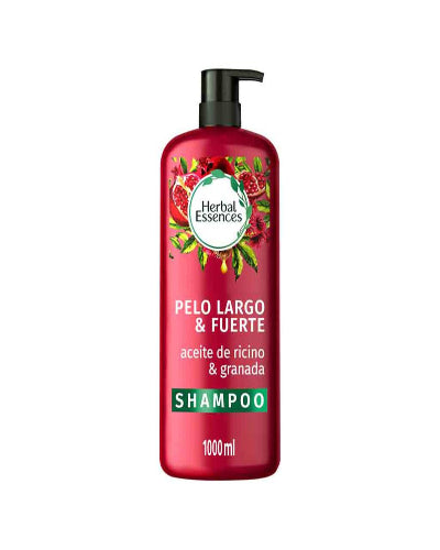 Shampoo Herbal Essences Aceite de Ricino & granada 1000ml