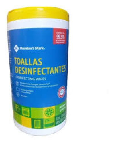 Toallas Desinfectantes Members Mark 78pzas