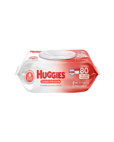 Toallitas Húmedas Huggies Cuidado Hidratante   con 80 pzas