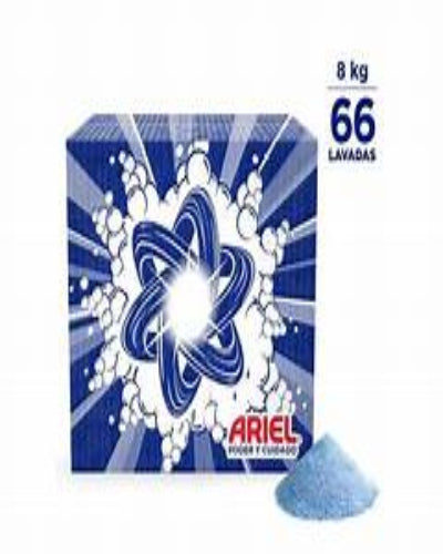 Detergente en Polvo Ariel Poder y Cuidado Ropa Blanca y Color 8 Kg