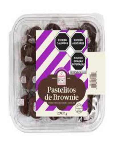 Caja Pastelitos Brownie 32pzas Sugar Bowl