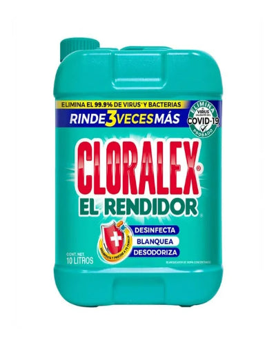 Blanqueador Líquido Cloralex El Rendidor 10 l