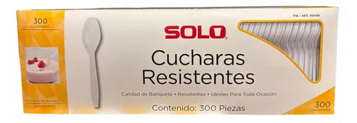 Solo Cucharas de Plástico 300 pzas